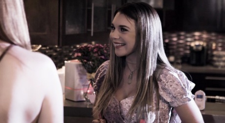 Sweet teen Gabbie Carter engages in a threesome with an older couple 46218785
