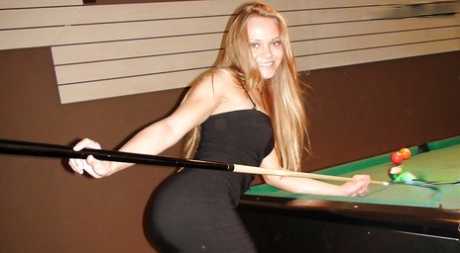 Petite blonde girlfriend flashing and teasing her sweet shaved pussy