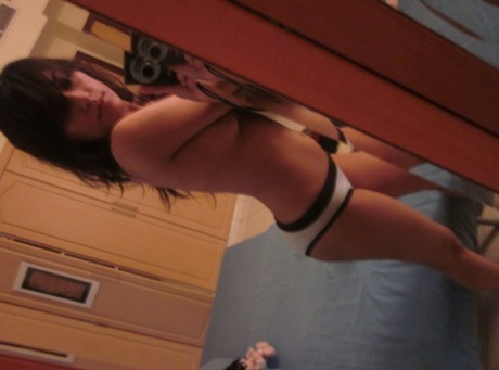 Indian solo girl takes self shots in a mirror while completely naked 41386871