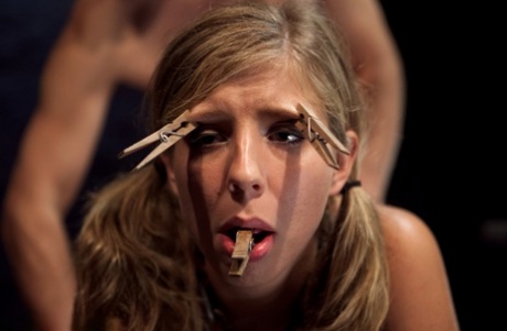 Blonde girl is penetrated and humiliated while in bondage 97242157