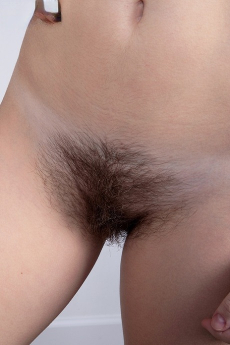 18 year old girl Terry releases her full bush from white cotton underwear 24204144