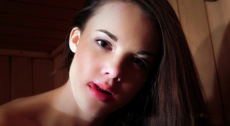 Beautiful young girl Baby Jewel has sex with her sugar daddy in a sauna 98077277