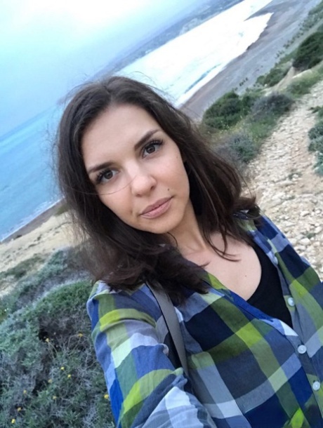 Russian teen Alina Henessy takes nude and non nude selfies during the day 83126027