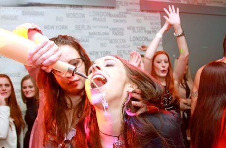 Drunk chicks tangle with each other and male strippers during lady's night 62806911