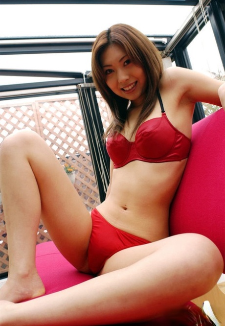 Horny Asian babe Jun teases in lingerie before exposing her hairy cunt 91865044